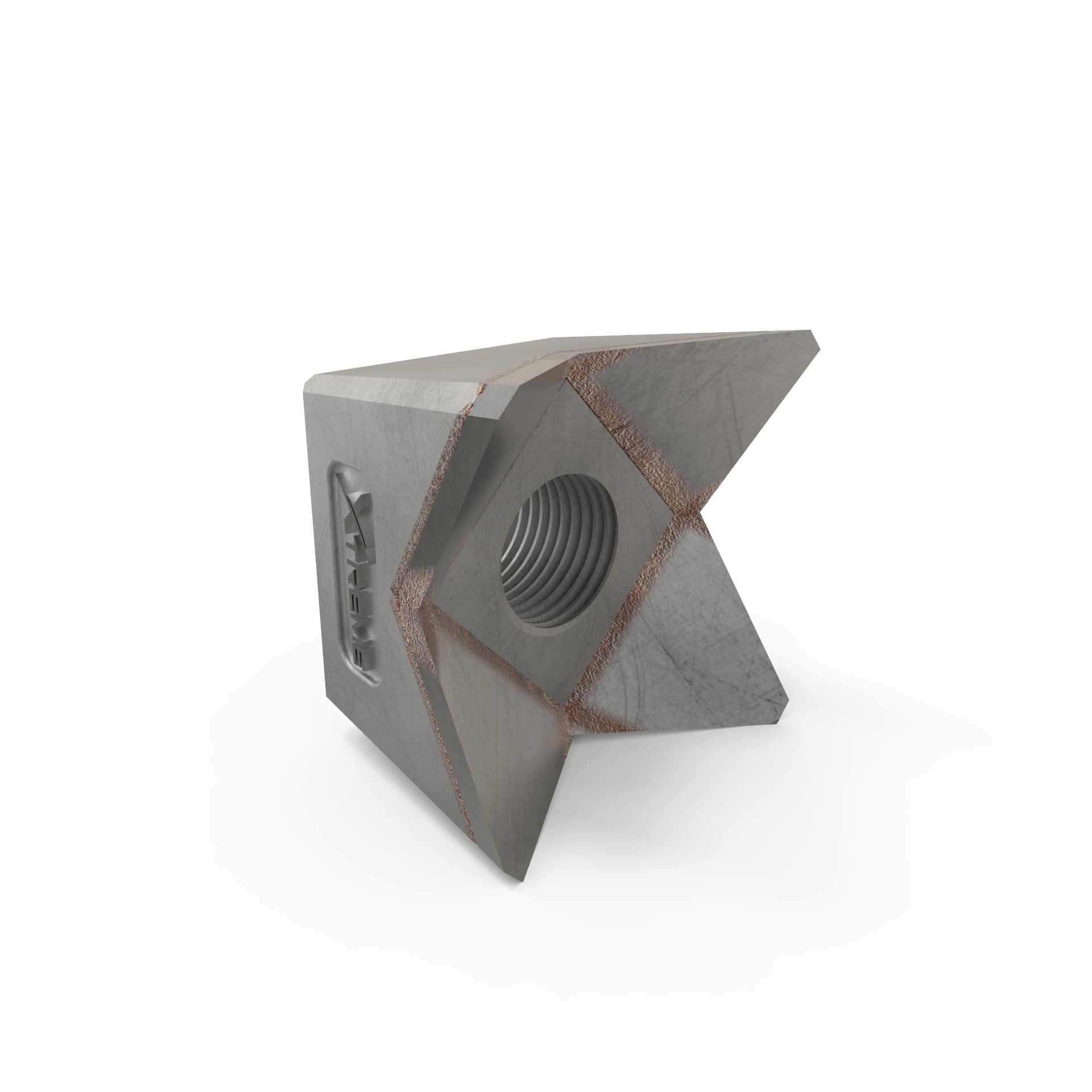 Carbide Beaver teeth for Quadco CARBIDE BEAVER / SHANKLESS with 3/4 inch NF Thread OEM Part# QH4X4NS.