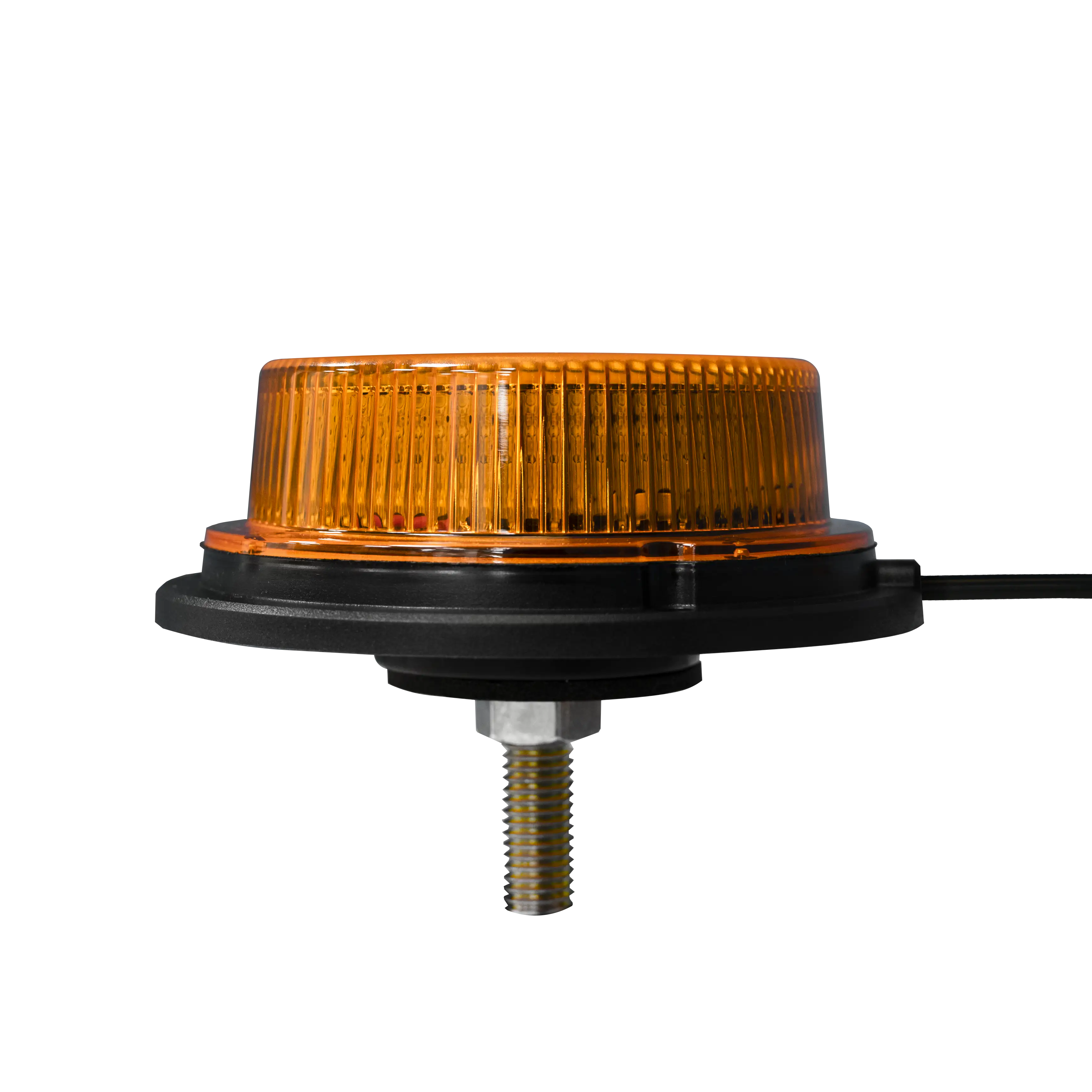 12/24V Orange LED Single Bolt Low Profile Beacon.