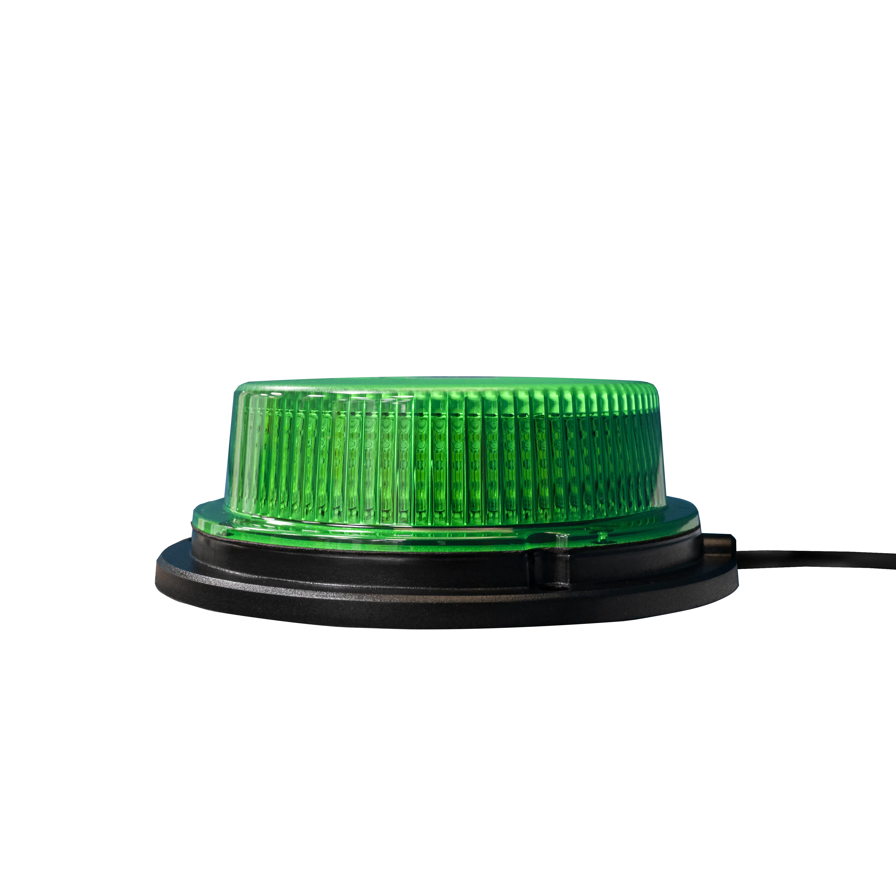 12/24V Green LED Magnetic / 3 Bolt Low Profile Beacon.