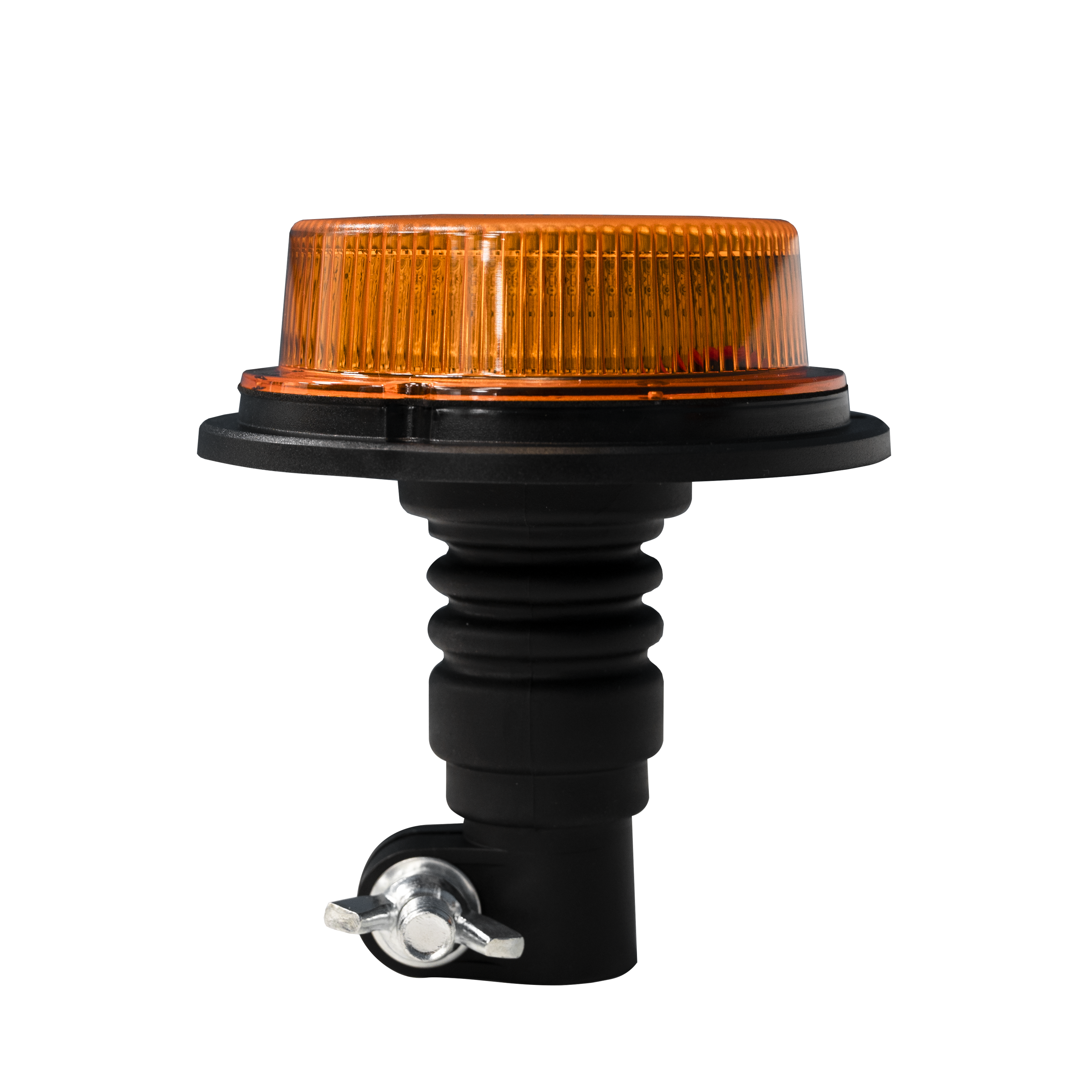 12/24V Orange LED Flexi Pole Mount Low Profile Beacon