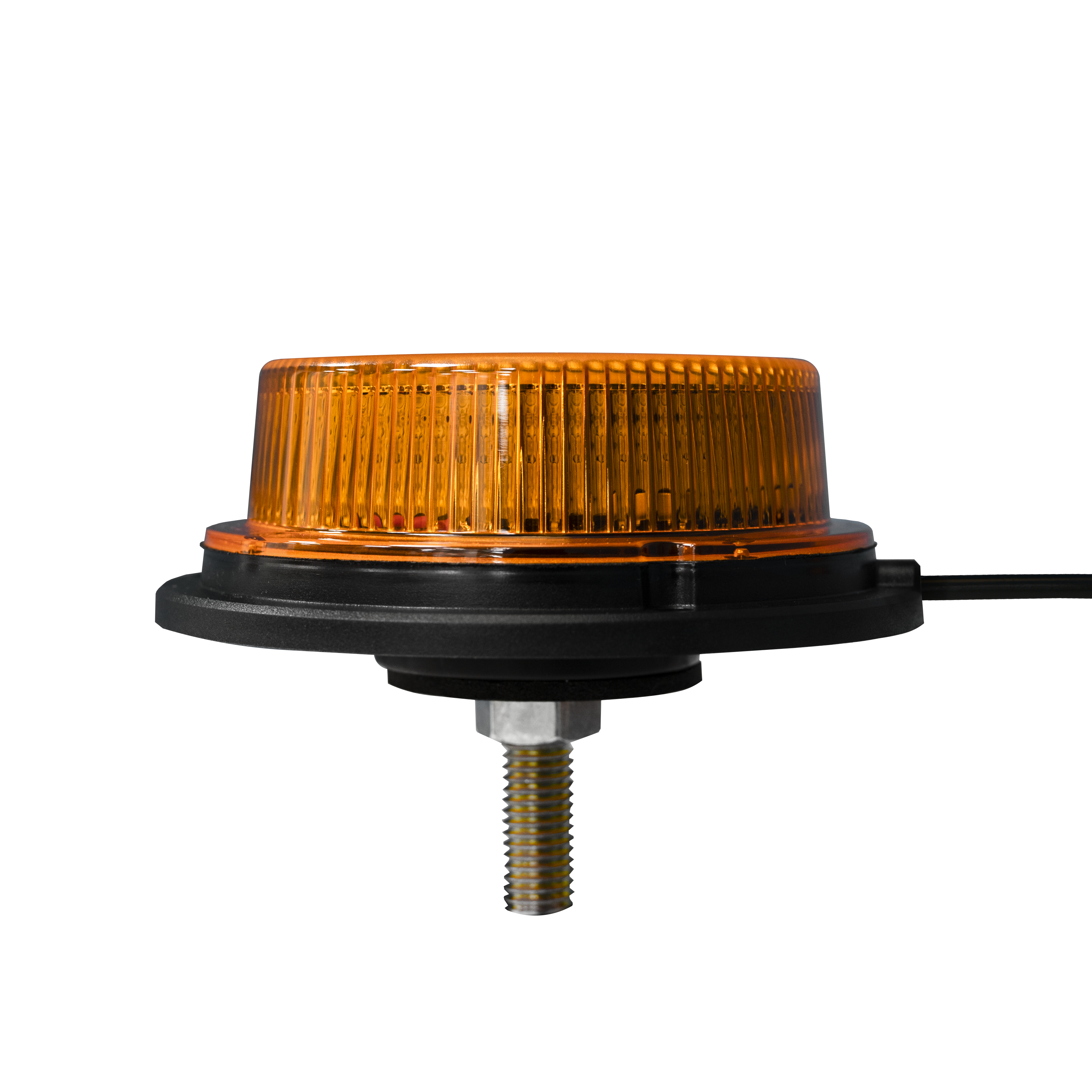 12/24V Orange LED Single Bolt Low Profile Beacon