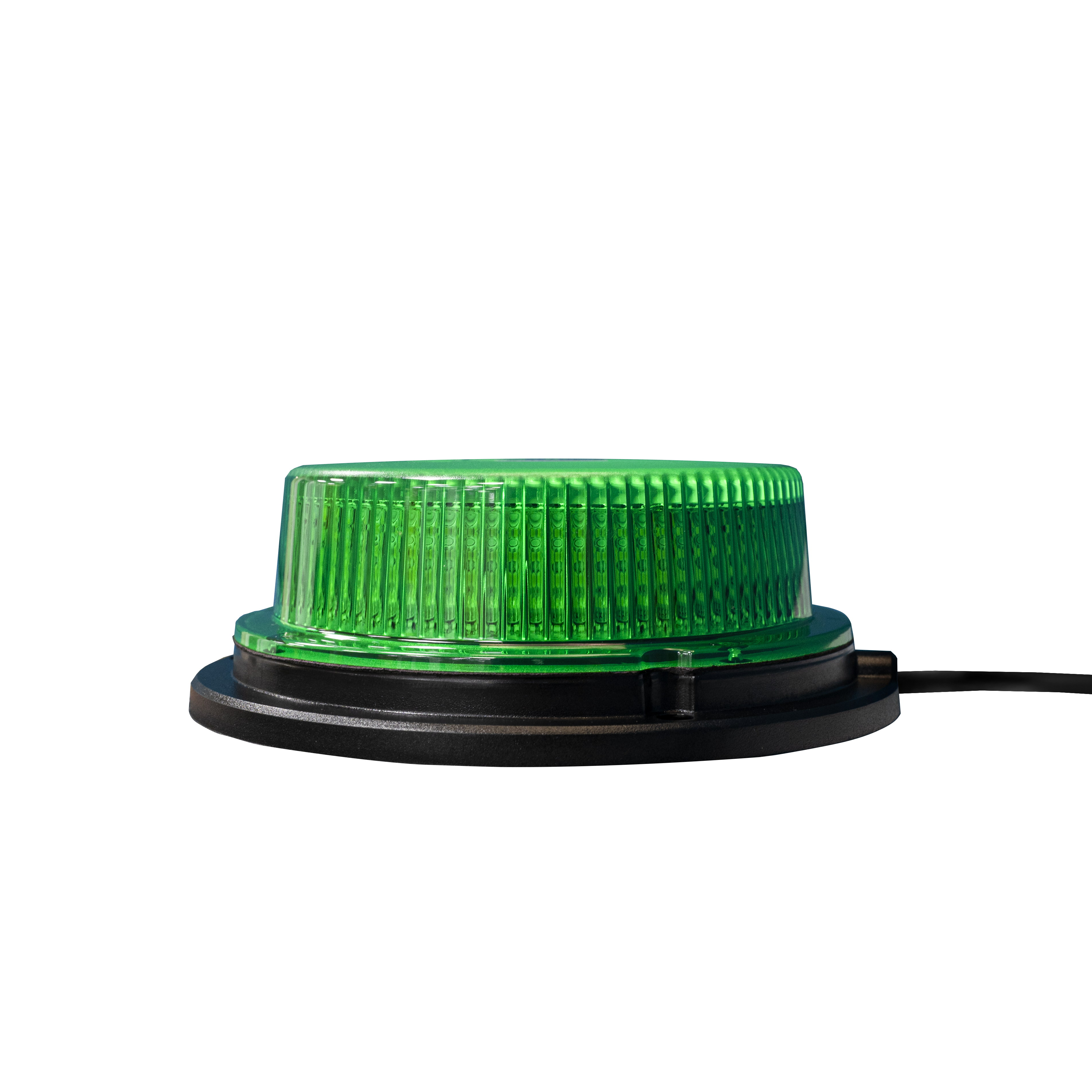 12/24V Green LED Magnetic / 3 Bolt Low Profile Beacon