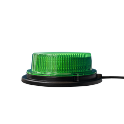 12/24V Green LED Magnetic / 3 Bolt Low Profile Beacon