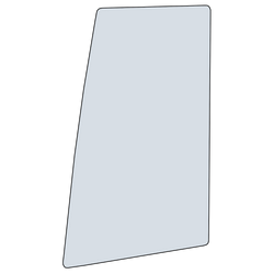 Door Upper Glass for Kubota U35-3